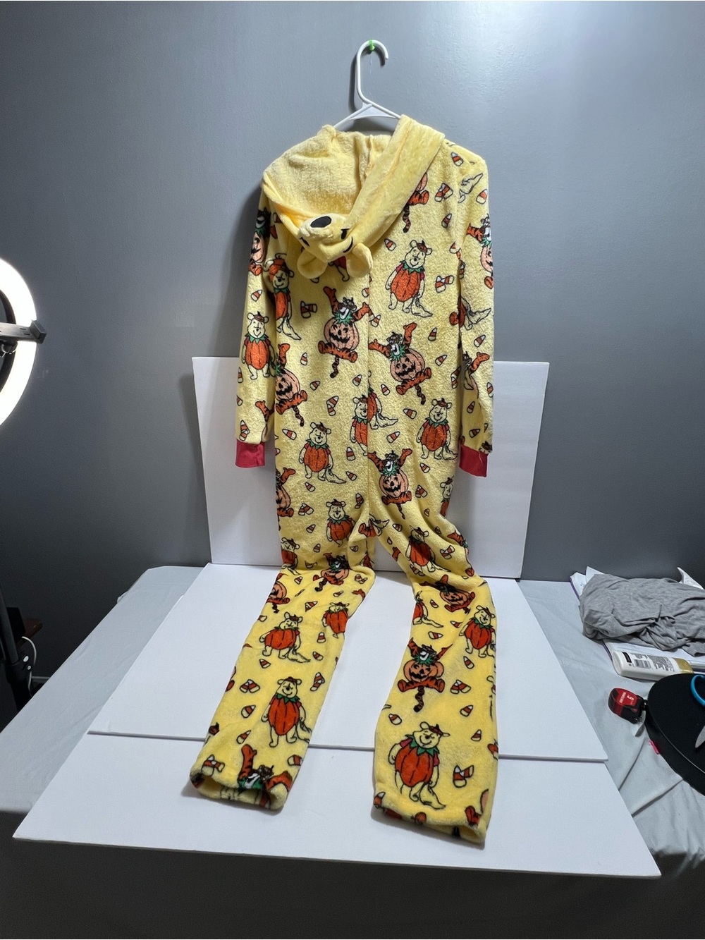 Disney Winnie the Pooh & Tigger Halloween Hooded Fleece Zip
One-Piece Pajama M